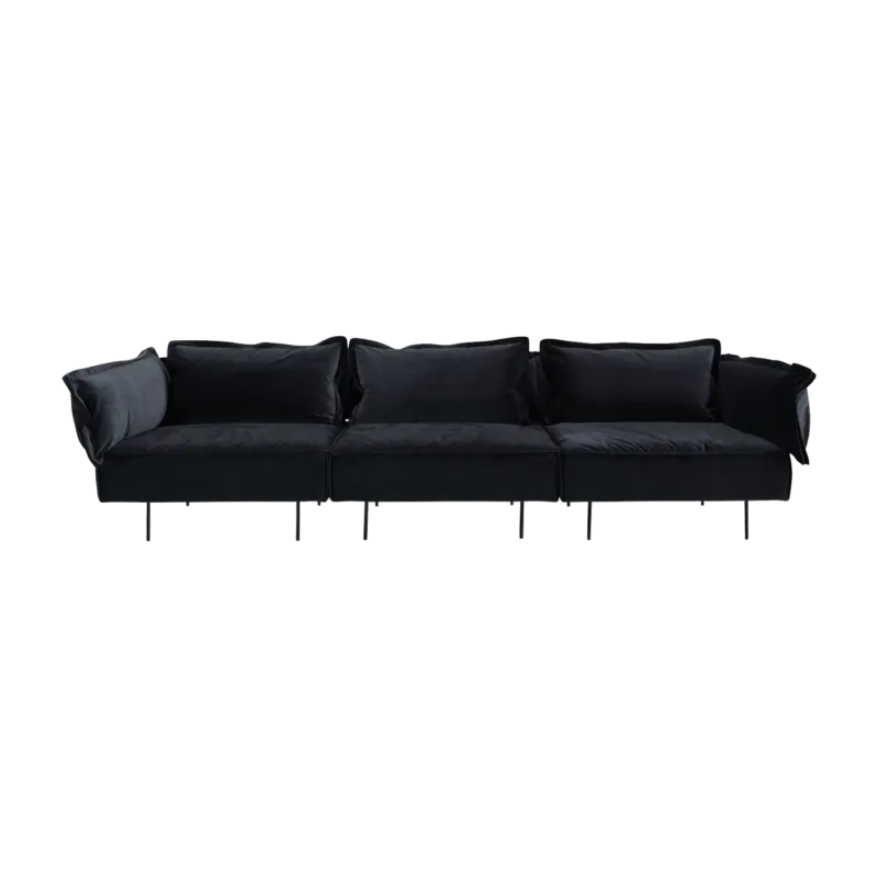 Canapé 3 places anthracite Velvet - HANDVÄRK - The Cool Republic