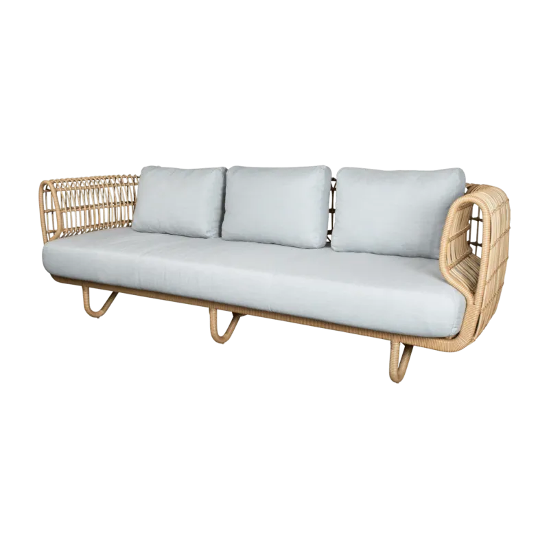 Canapé 3 places cadre naturel Nest - Cane-Line - The Cool Republic