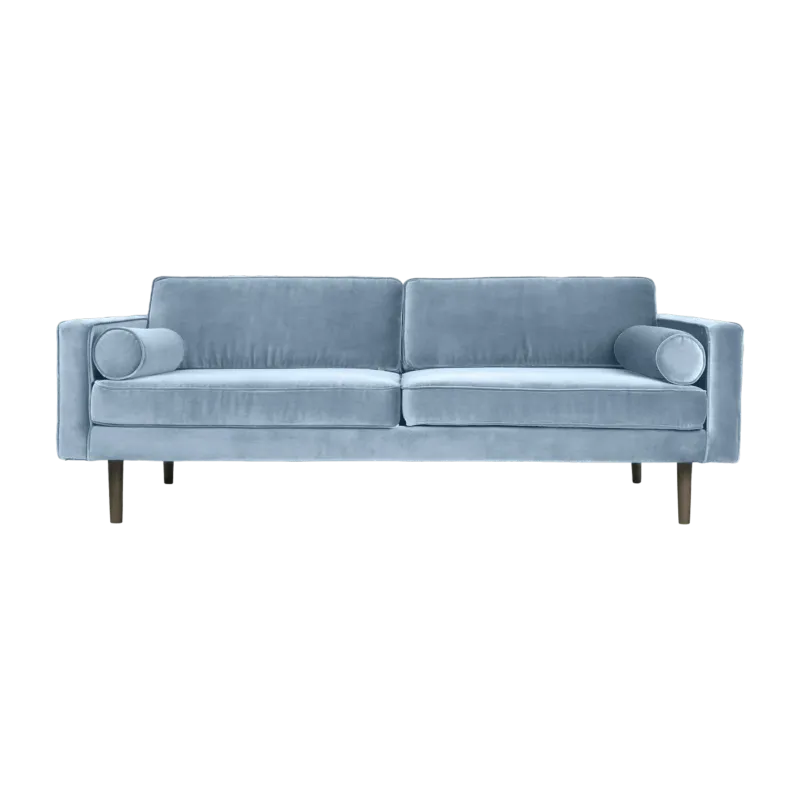 Canapé 3 places en velours bleu pastel Wind - Broste Copenhagen - The Cool Republic