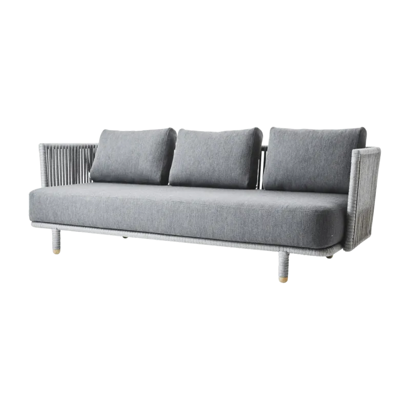 Canapé 3 places sans coussins Moments - Cane-Line - The Cool Republic