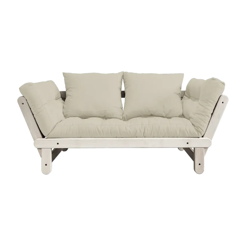 Canapé convertible 2 places beige Beat - Karup Design - The Cool Republic