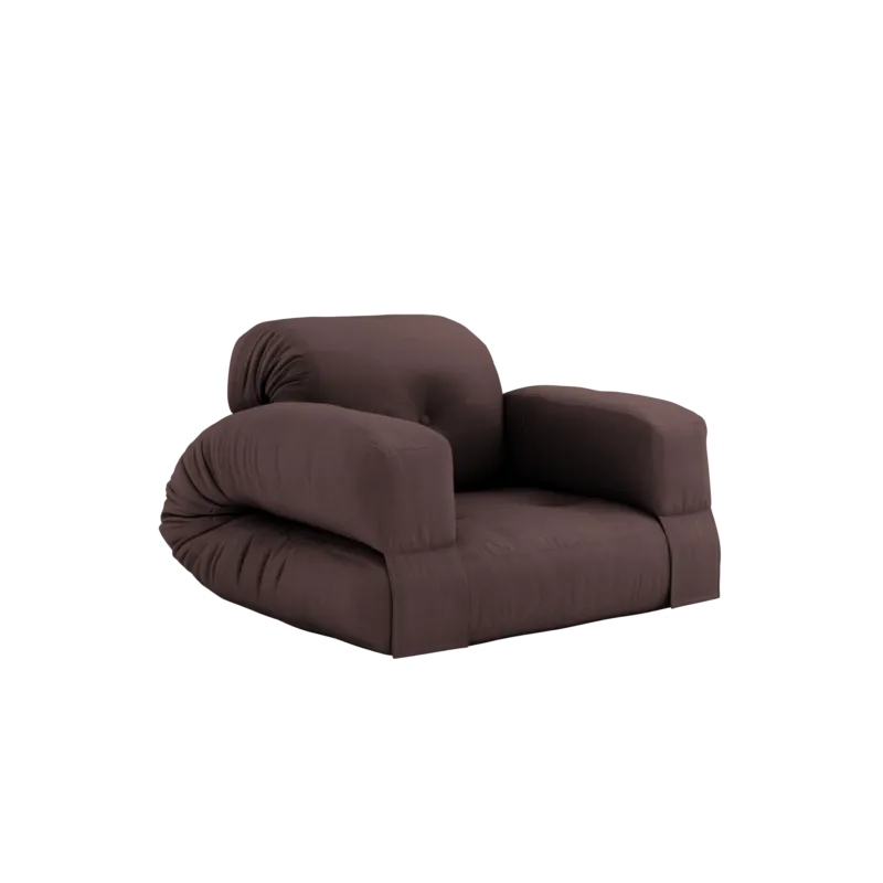 Canapé convertible en coton marron 90x122x66cm Hippo - Karup Design - The Cool Republic