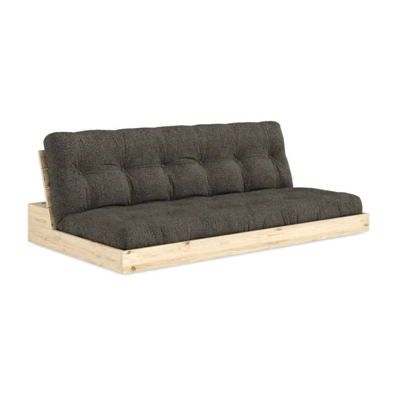 Canapé convertible en pin 196x166cm avec son futon mellow brown Base - Karup Design - The Cool Republic