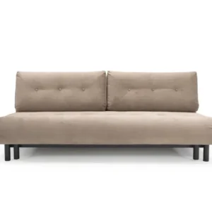 Canapé convertible en polyester recyclé gris, beige 200x108x79cm Nabli - Innovation living - The Cool Republic