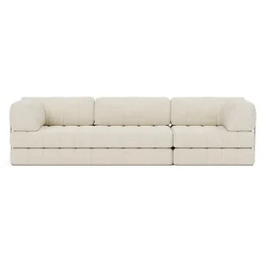 Canapé convertible en polyester recyclé ivoire 312x104x77cm Cozypad - Innovation living - The Cool Republic