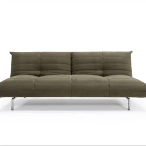 Canapé convertible en polyester recyclé kaki 211x96x81cm Mikunjo - Inovation Living - The Cool Republic