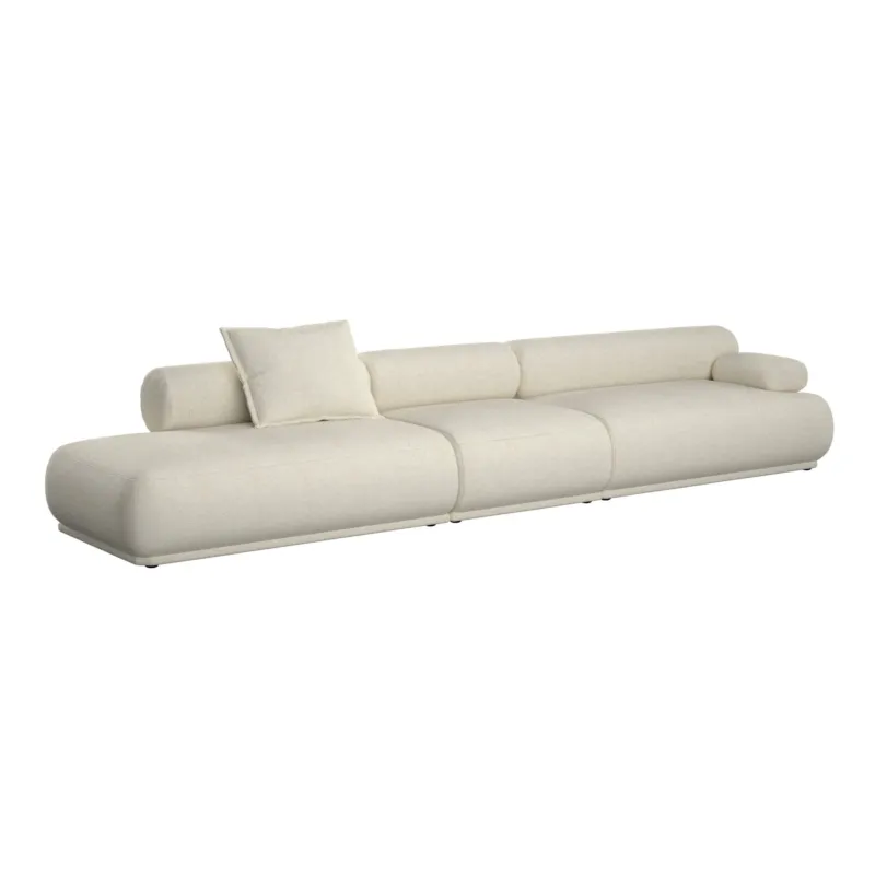 Canapé côté droit en tissu beige 4,5 places Rembrandt - Zuiver - The Cool Republic