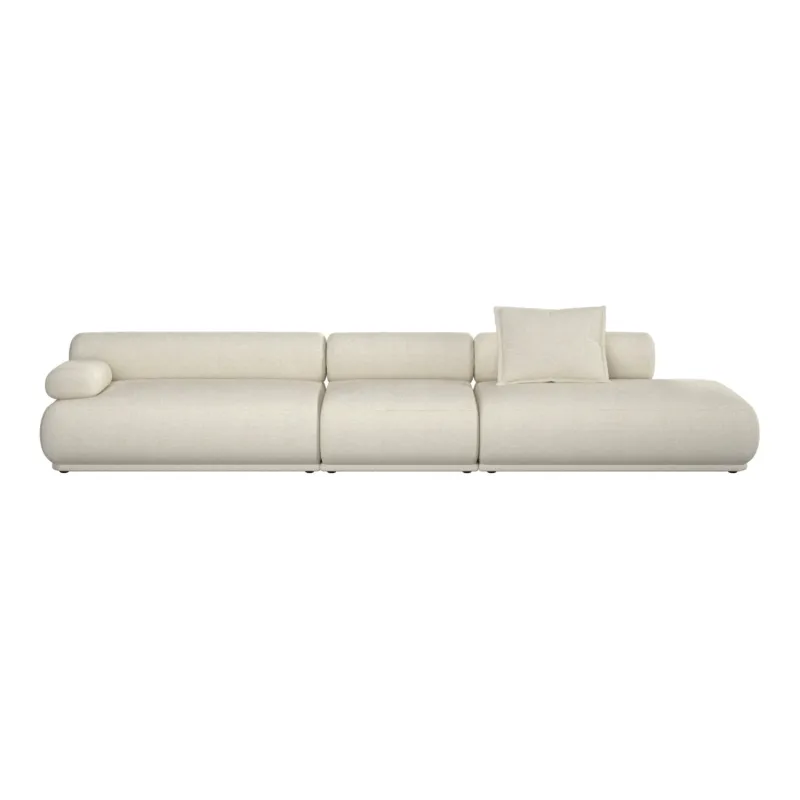 Canapé côté gauche en tissu beige 4,5 places Rembrandt - Zuiver - The Cool Republic