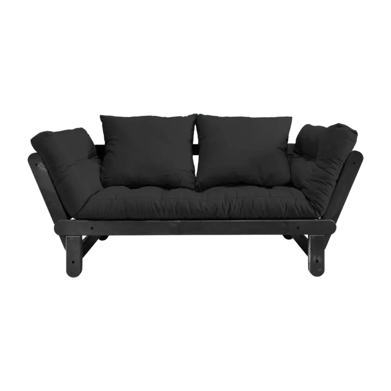 Canapé en bois noir convertible 2 places anthracite Beat - Karup Design - The Cool Republic