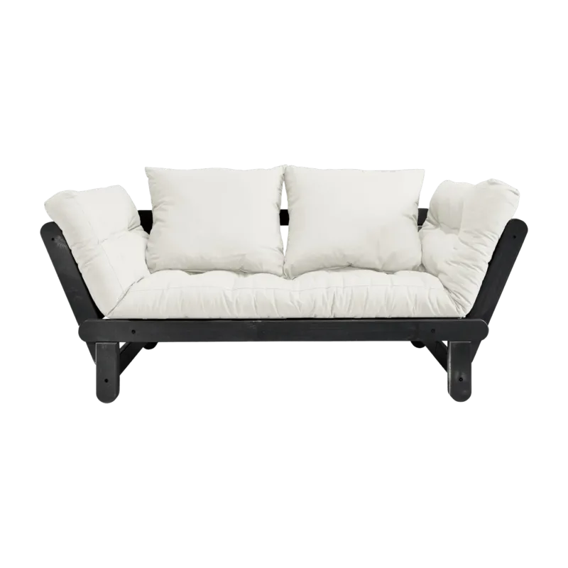 Canapé en bois noir convertible 2 places naturel Beat - Karup Design - The Cool Republic
