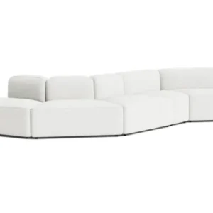 Canapé en tissu gris blanc modulable 5 places Rope - Normann Copenhagen - The Cool Republic