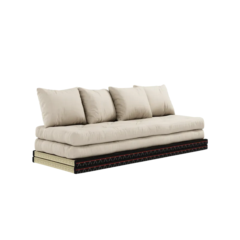 Canapé-lit avec 2 tatami et matelas beige 80x200cm Chico - Karup Design - The Cool Republic