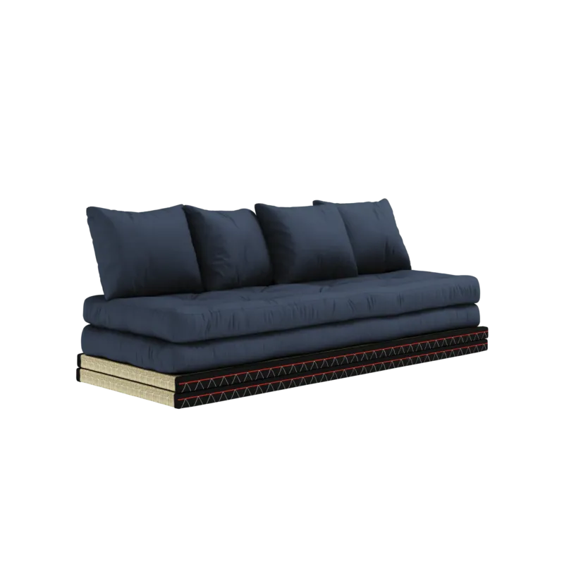 Canapé-lit avec 2 tatami et matelas bleu marine 80x200cm Chico - Karup Design - The Cool Republic