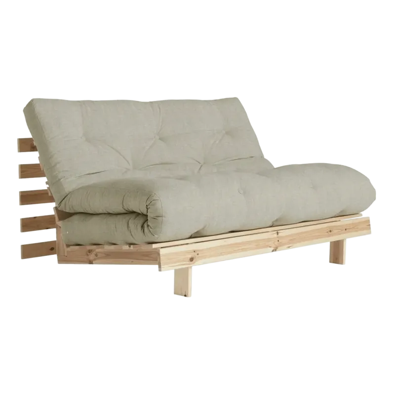 Canapé-lit coloris Lin en pin massif Roots 140 - Karup Design - The Cool Republic