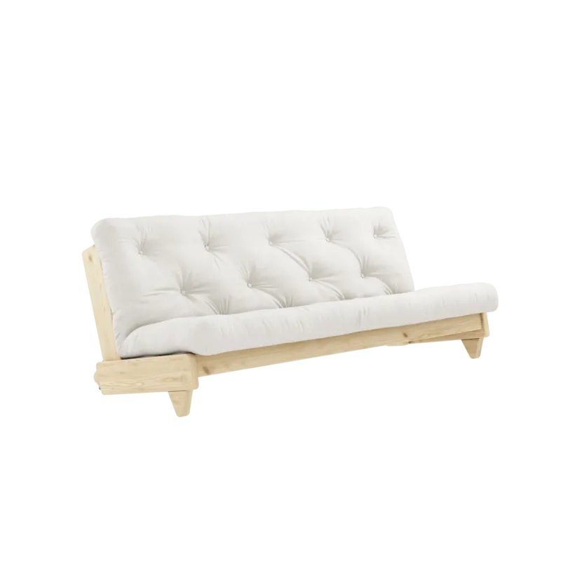 Canapé-lit en pin massif avec matelas en coton natural 140x200cm Fresh - Karup Design - The Cool Republic