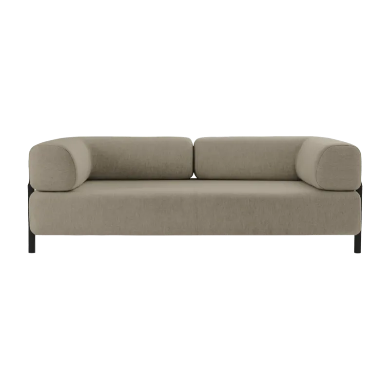 Canapé modulable avec accoudoirs beige Palo - Hem - The Cool Republic