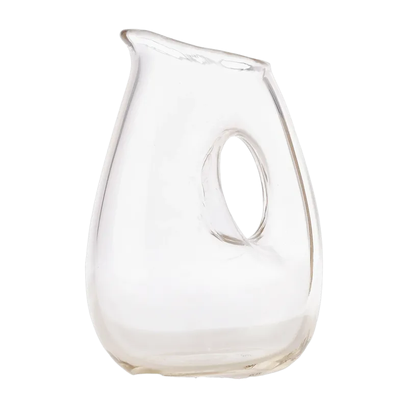 Carafe en verre transparent avec trou - Pols Potten - The Cool Republic