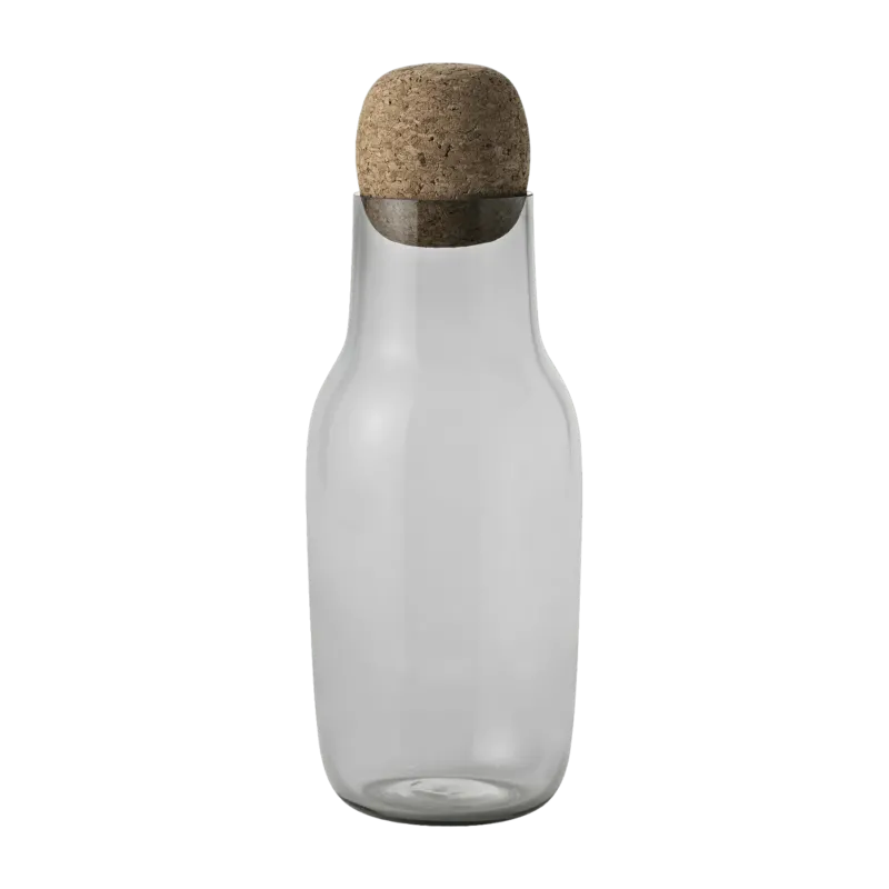 Carafe gris transparent Corky - Muuto - The Cool Republic