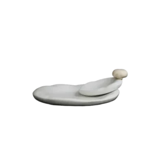 Centre de table blanc L Canova - Moustache - The Cool Republic