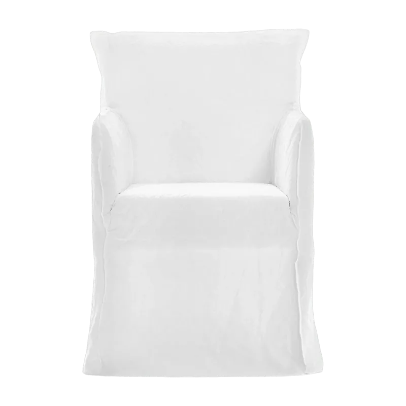 Chaise avec accoudoirs blanche Ghost 25 - Gervasoni - The Cool Republic