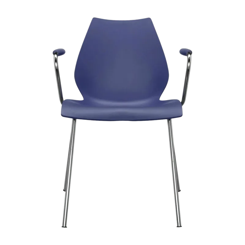 Chaise avec accoudoirs bleue Maui - Kartell - The Cool Republic
