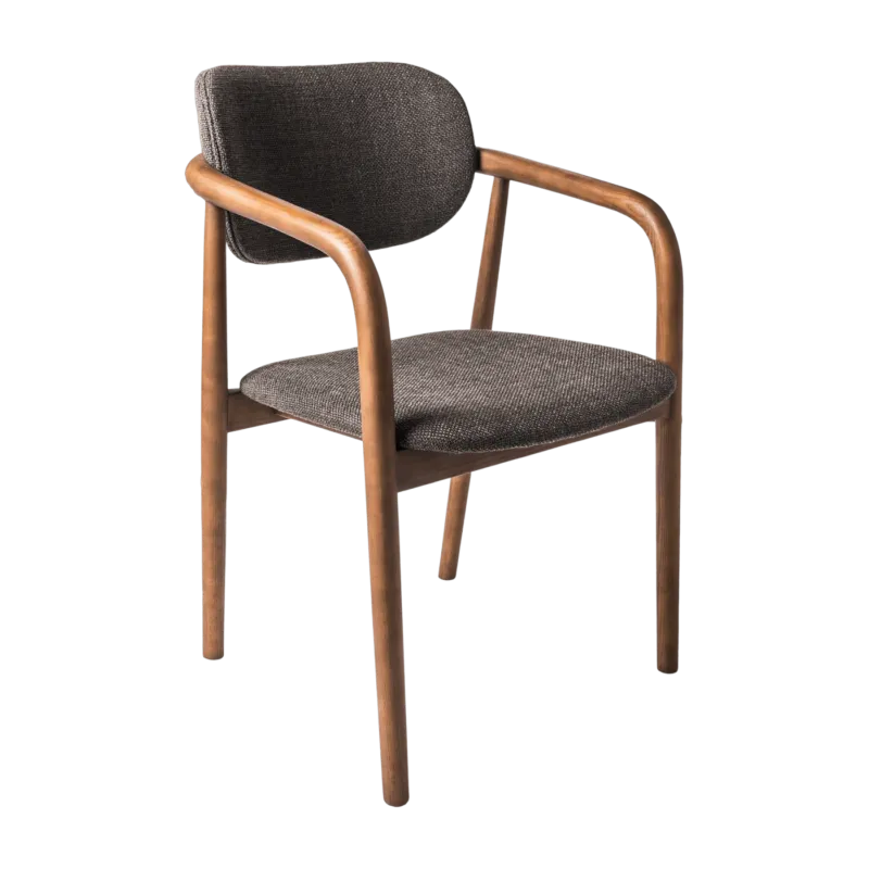 Chaise avec accoudoirs en frêne gris Henry - Pols Potten - The Cool Republic