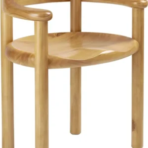 Chaise avec accoudoirs en pin Golden Daumiller - Gubi - The Cool Republic