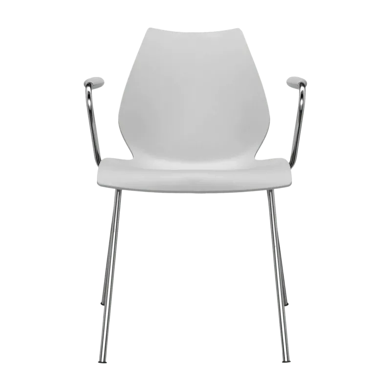 Chaise avec accoudoirs grise Maui - Kartell - The Cool Republic
