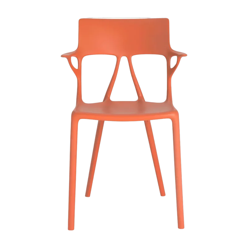 Chaise avec accoudoirs orange A.I - Kartell - The Cool Republic