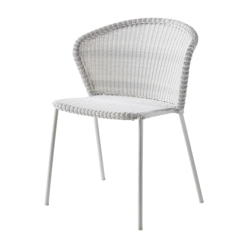 Chaise blanche Lean - Cane-Line - The Cool Republic