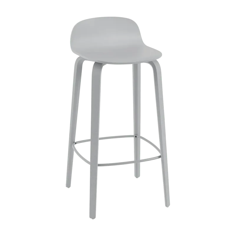 Chaise de bar 75 cm gris Visu - Muuto - The Cool Republic