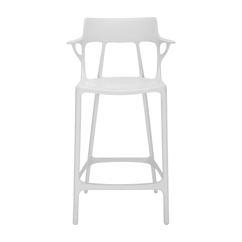 Chaise de bar blanche 65 cm A.I - Kartell - The Cool Republic