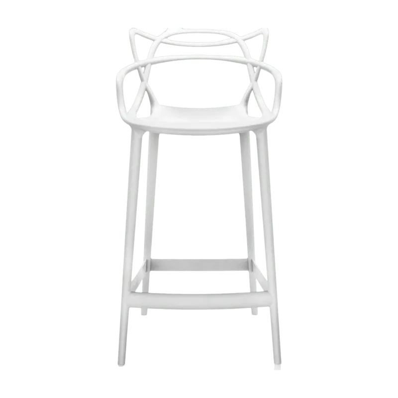 Chaise de bar blanche 65 cm Masters - Kartell - The Cool Republic