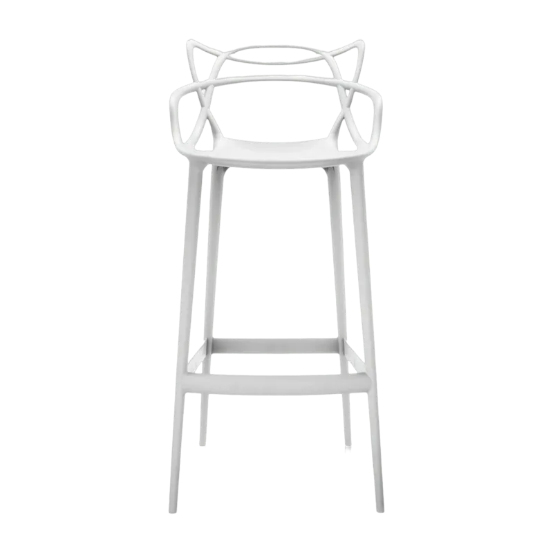 Chaise de bar blanche 75 cm Masters - Kartell - The Cool Republic