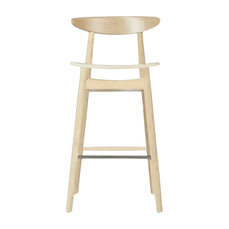 Chaise de bar en chêne naturel 91 cm Teo - Vincent Sheppard - The Cool Republic