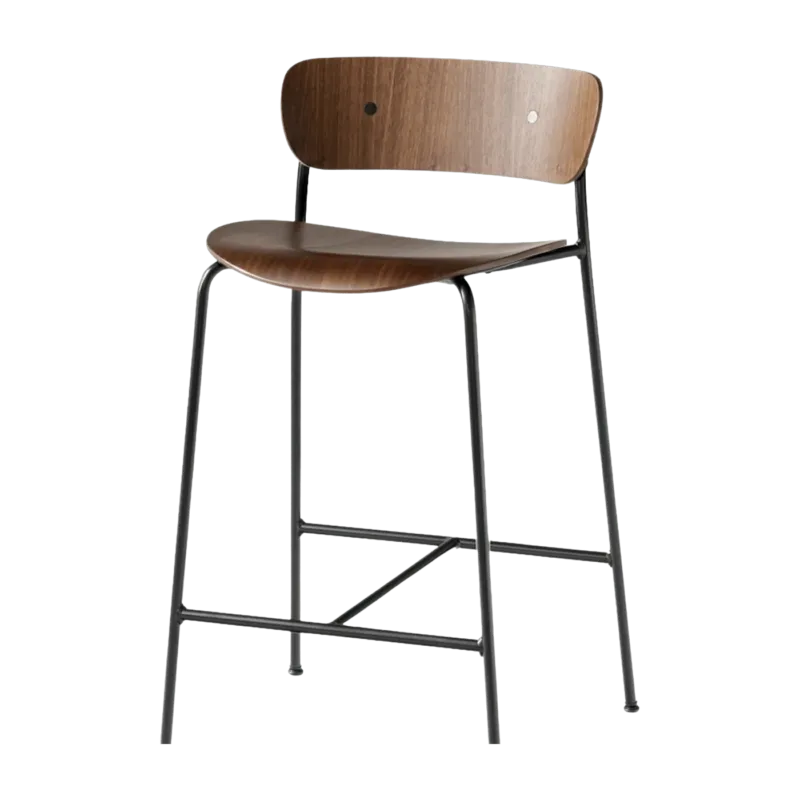 Chaise de bar en noyer AV7 Pavilion - &tradition - The Cool Republic