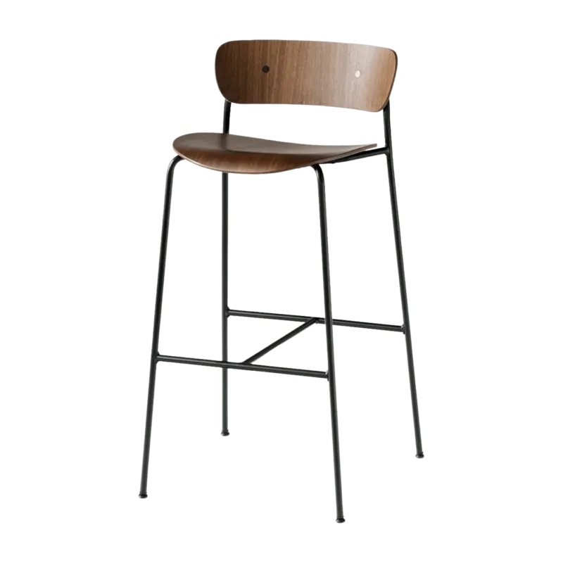 Chaise de bar en noyer AV9 Pavilion - &tradition - The Cool Republic