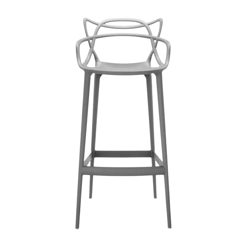 Chaise de bar grise 75 cm Masters - Kartell - The Cool Republic