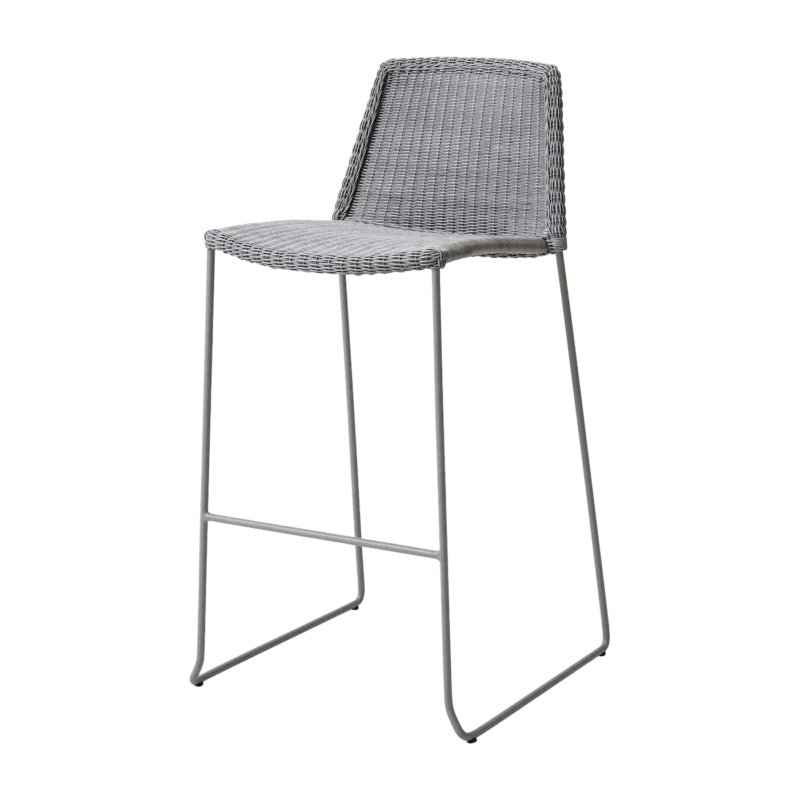 Chaise de bar grise Breeze - Cane-Line - The Cool Republic