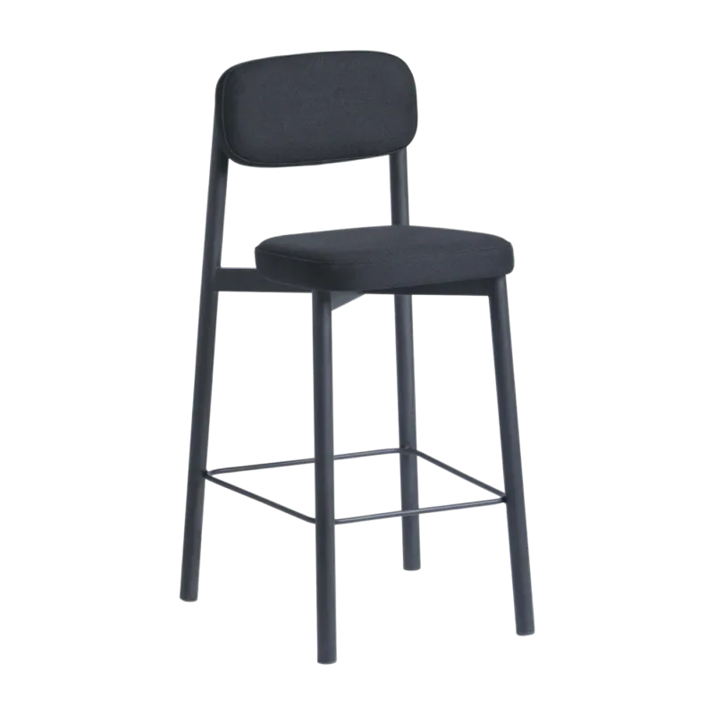 Chaise de bar noir 65 cm Résidence - Kann Design - The Cool Republic