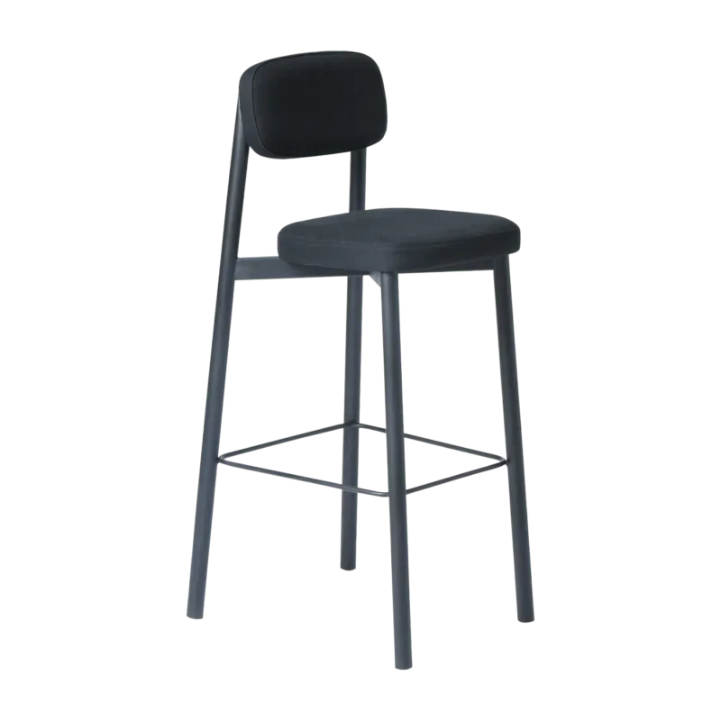 Chaise de bar noir 75 cm Résidence - Kann Design - The Cool Republic