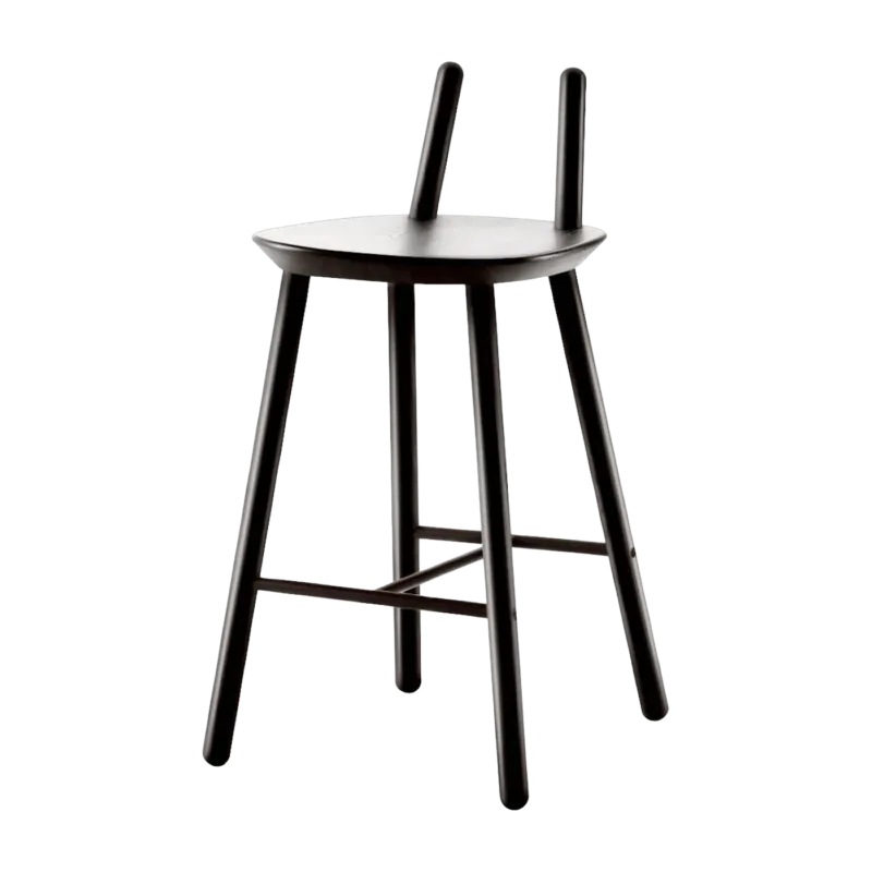 Chaise de bar noire 65 cm Naïve - Emko - The Cool Republic