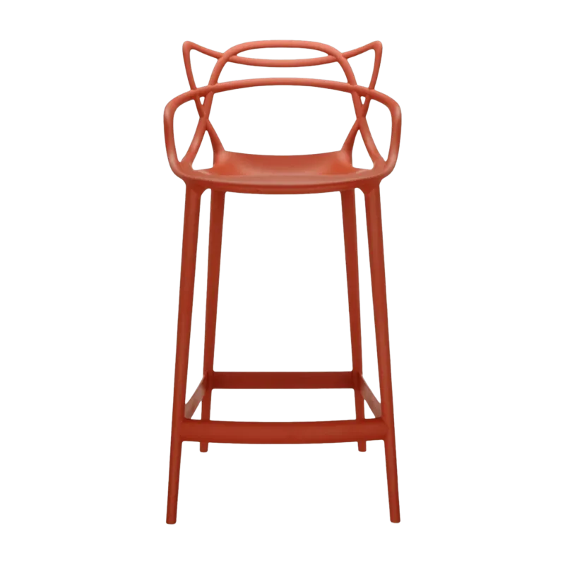 Chaise de bar rouge 65 cm Masters - Kartell - The Cool Republic
