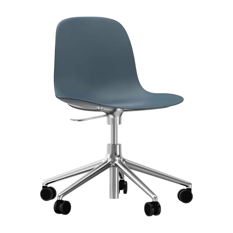 Chaise de bureau en aluminium et pp bleu Form - Normann Copenhagen - The Cool Republic