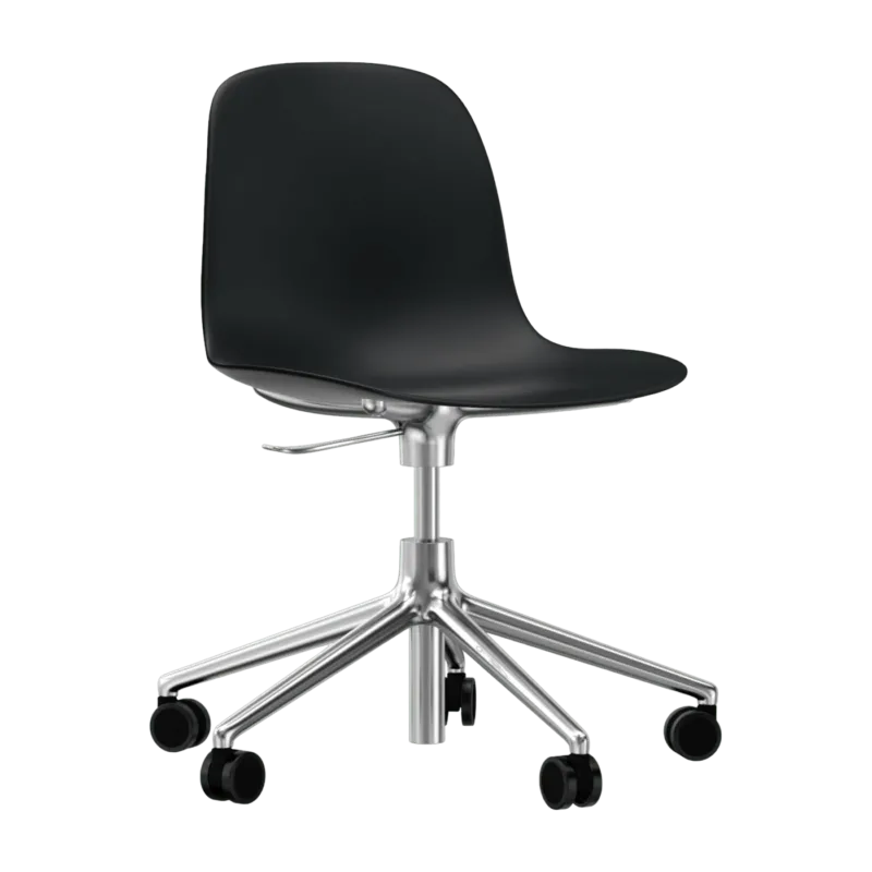 Chaise de bureau en aluminium et pp noir Form - Normann Copenhagen - The Cool Republic