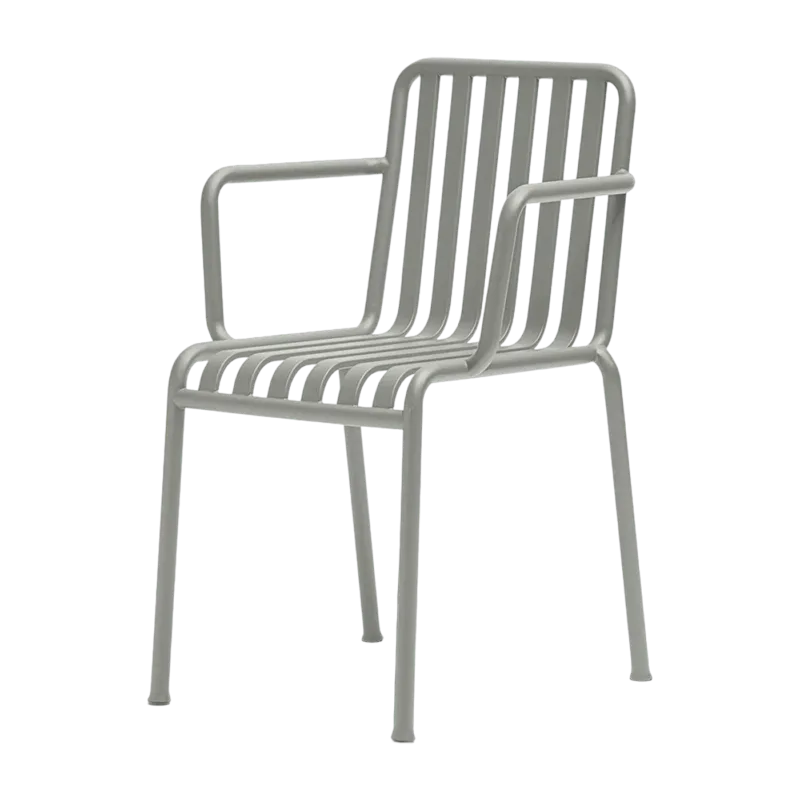 Chaise de jardin avec accoudoir en métal gris Palissade - HAY - The Cool Republic