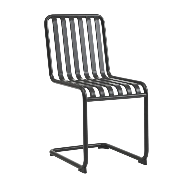 Chaise de jardin en acier gris anthracite Palissade - HAY - The Cool Republic