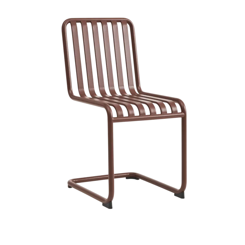 Chaise de jardin en acier rouge Palissade - HAY - The Cool Republic