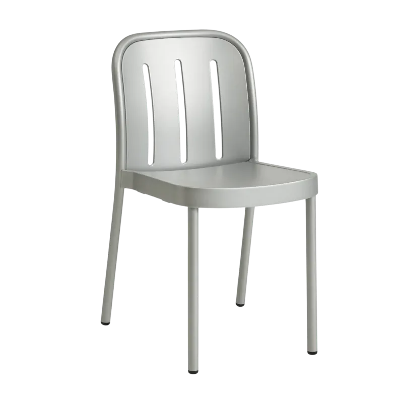 Chaise de jardin en métal gris argenté Deville - HAY - The Cool Republic