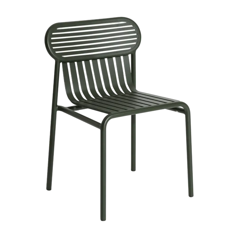 Chaise de jardin vert bouteille finition mate Week end - Petite friture - The Cool Republic